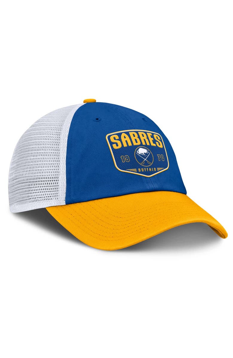 FANATICS Men's Fanatics Royal Buffalo Sabres Fundamental One-Time Trucker Adjustable Hat, Alternate, color, Royal
