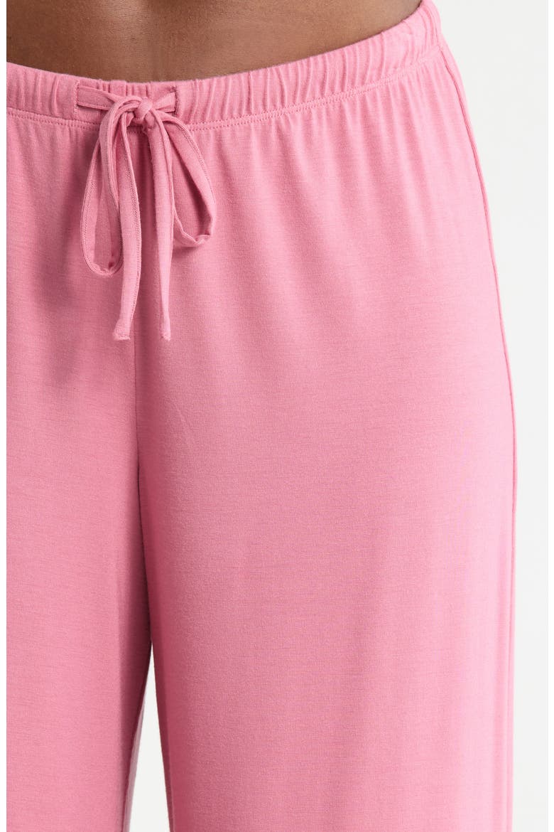 Moonlight Eco Crop Pajamas, Alternate, color, PINK HEATHER