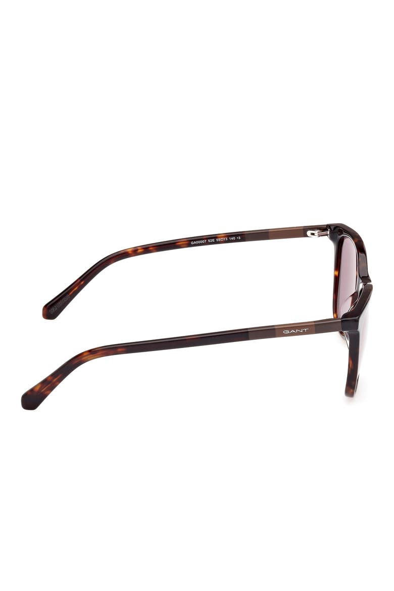 Square Sunglasses, Alternate, color, DARK HAVANA / BROWN