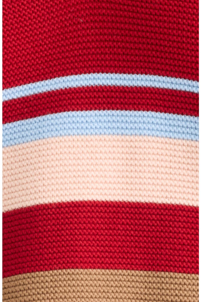 The Cleo Striped Cotton Sweater, Alternate, color, CRANBERRY MULTI