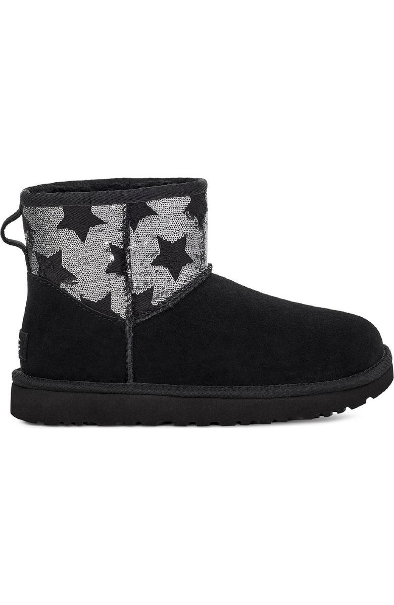 UGG<sup>®</sup> Classic Mini Sequin Stars Boot, Alternate, color,