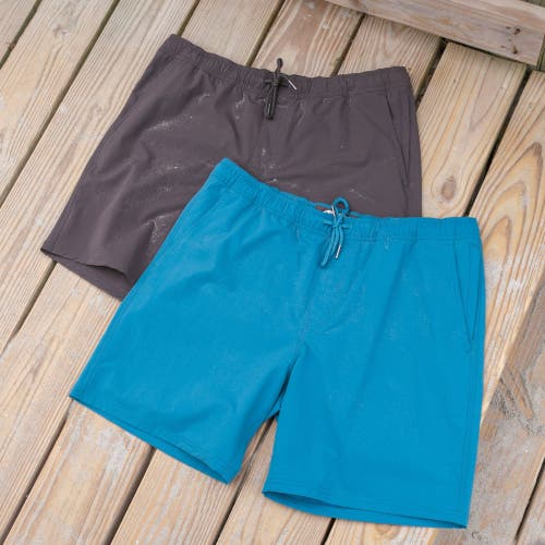 Mountain Khakis Stretch Poplin Deck Short In Blue