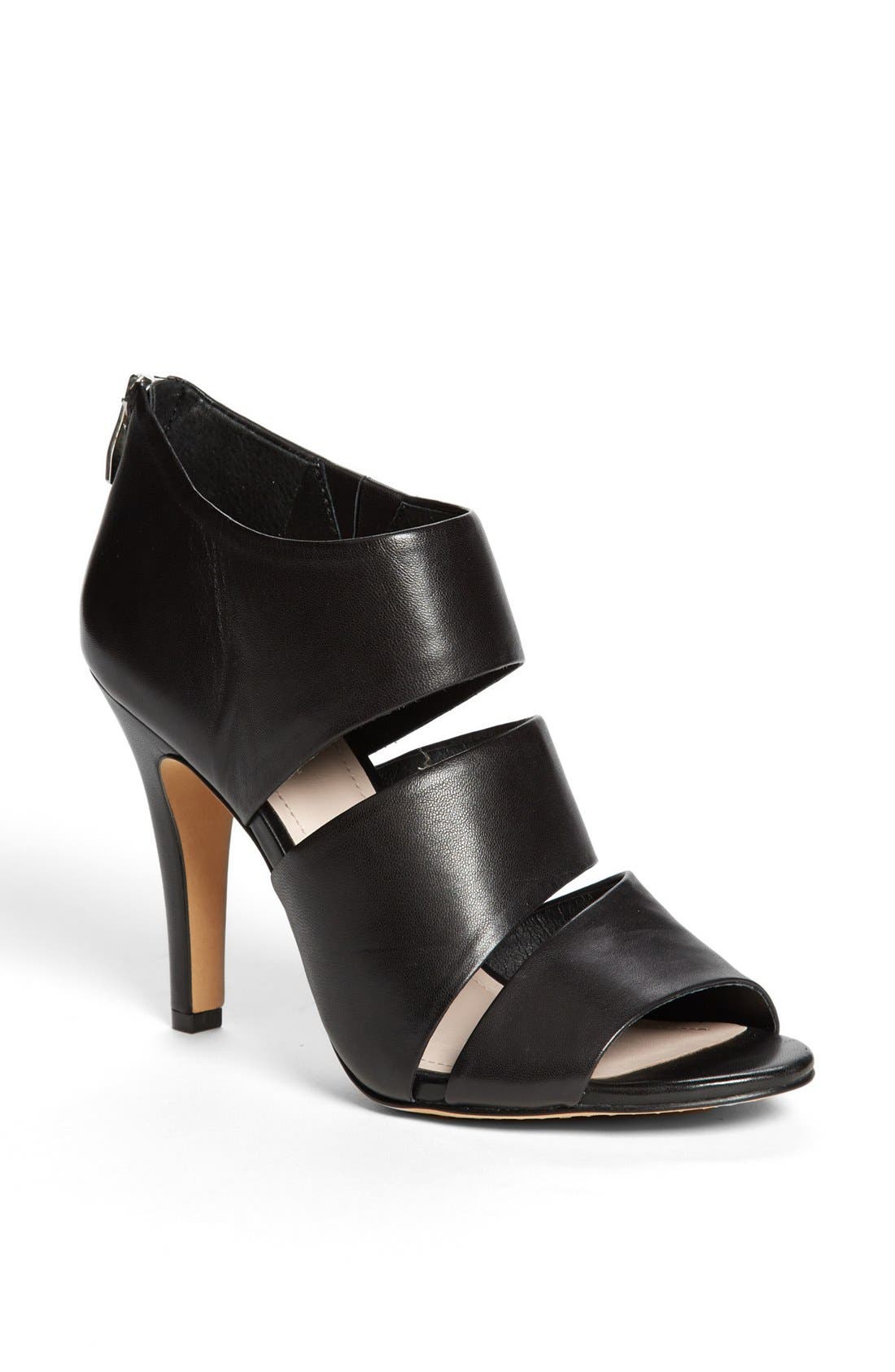 Vince Camuto 'Karmi' Leather Peep Toe Bootie, Main, color, 