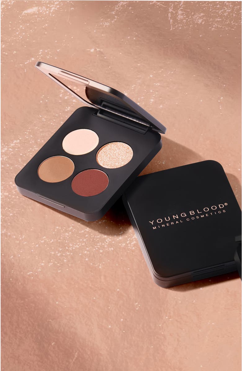Youngblood Mineral Cosmetics Pressed Mineral Eyeshadow Quad, Alternate, color, Starlit