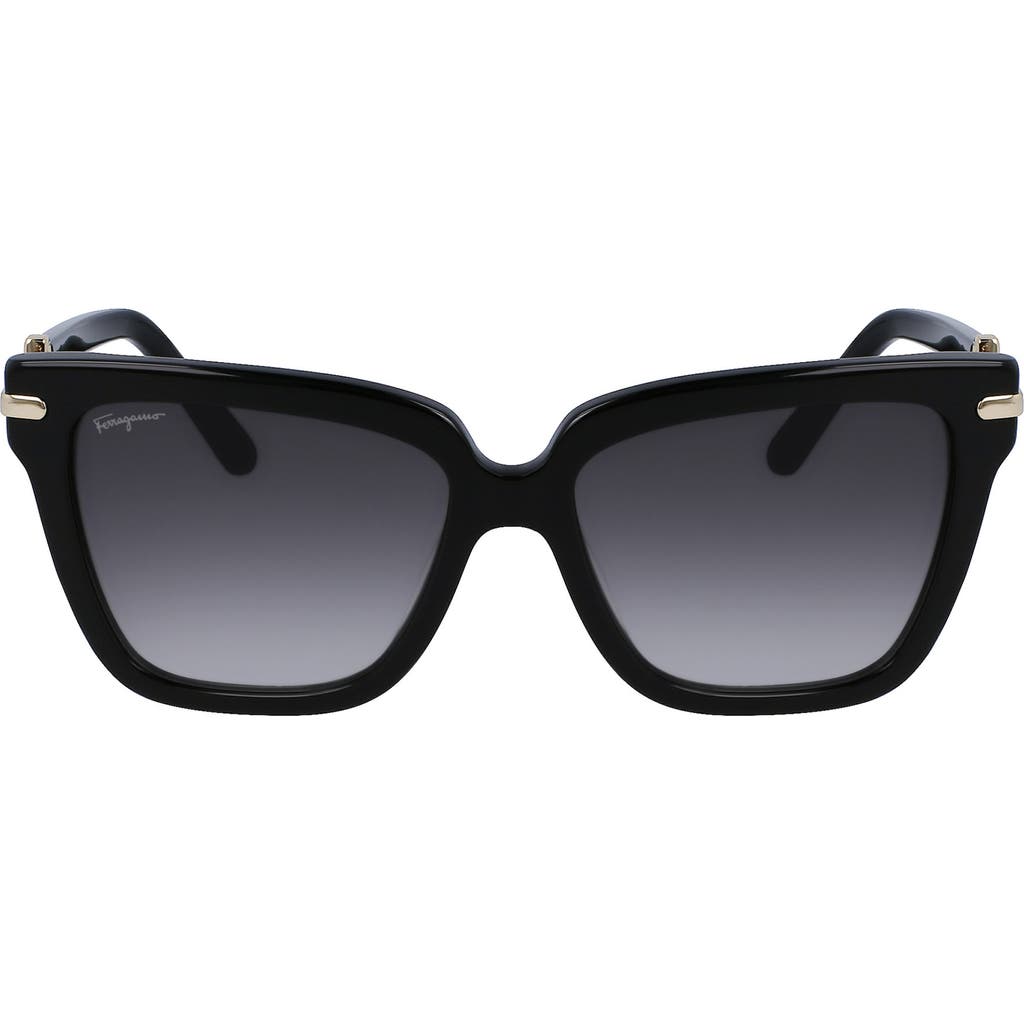 Ferragamo 57mm Polarized Rectangular Sunglasses In Multi