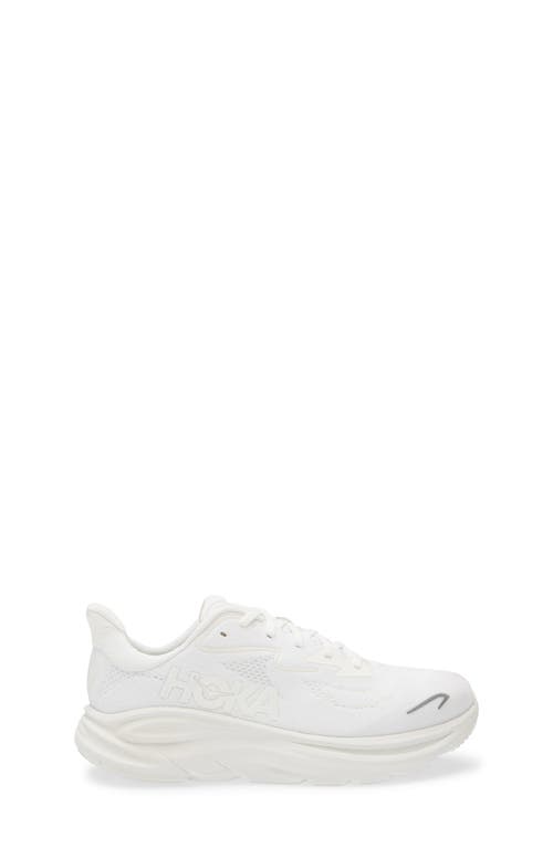 Hoka Kids' Clifton 10 Running Sneaker In White