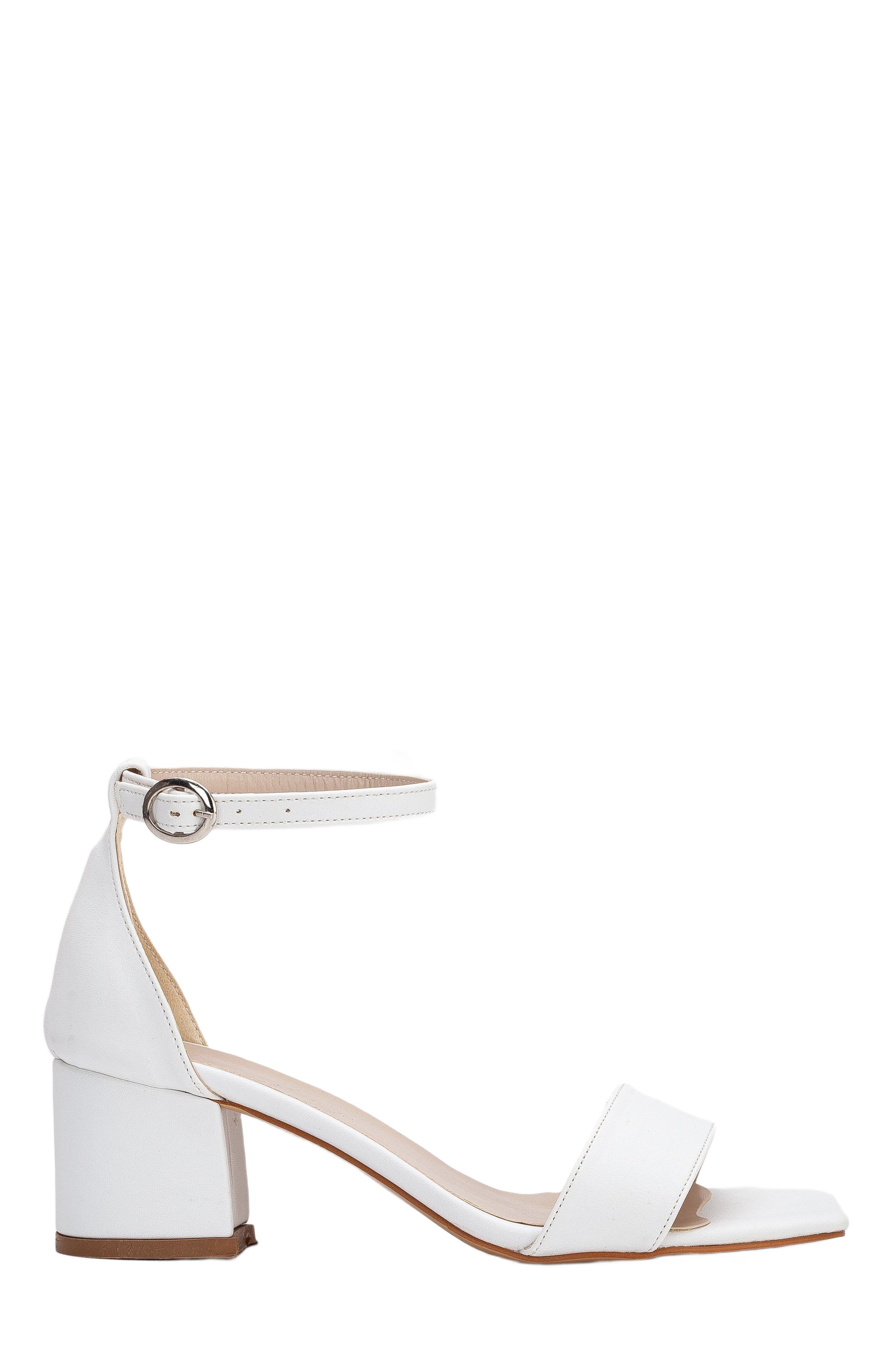 Forever 
Always Shoes Iva Low Block Heel Sandals, Main, color, White