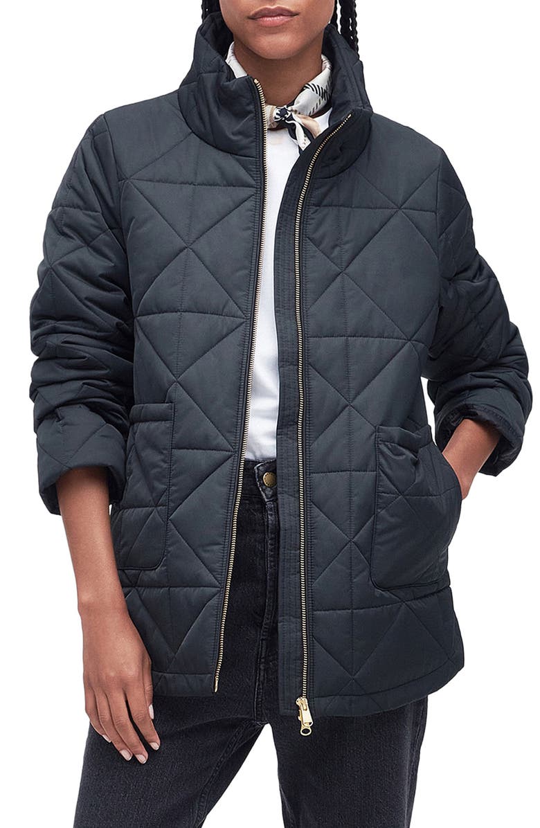 Barbour Stella Quilted Coat, Main, color,