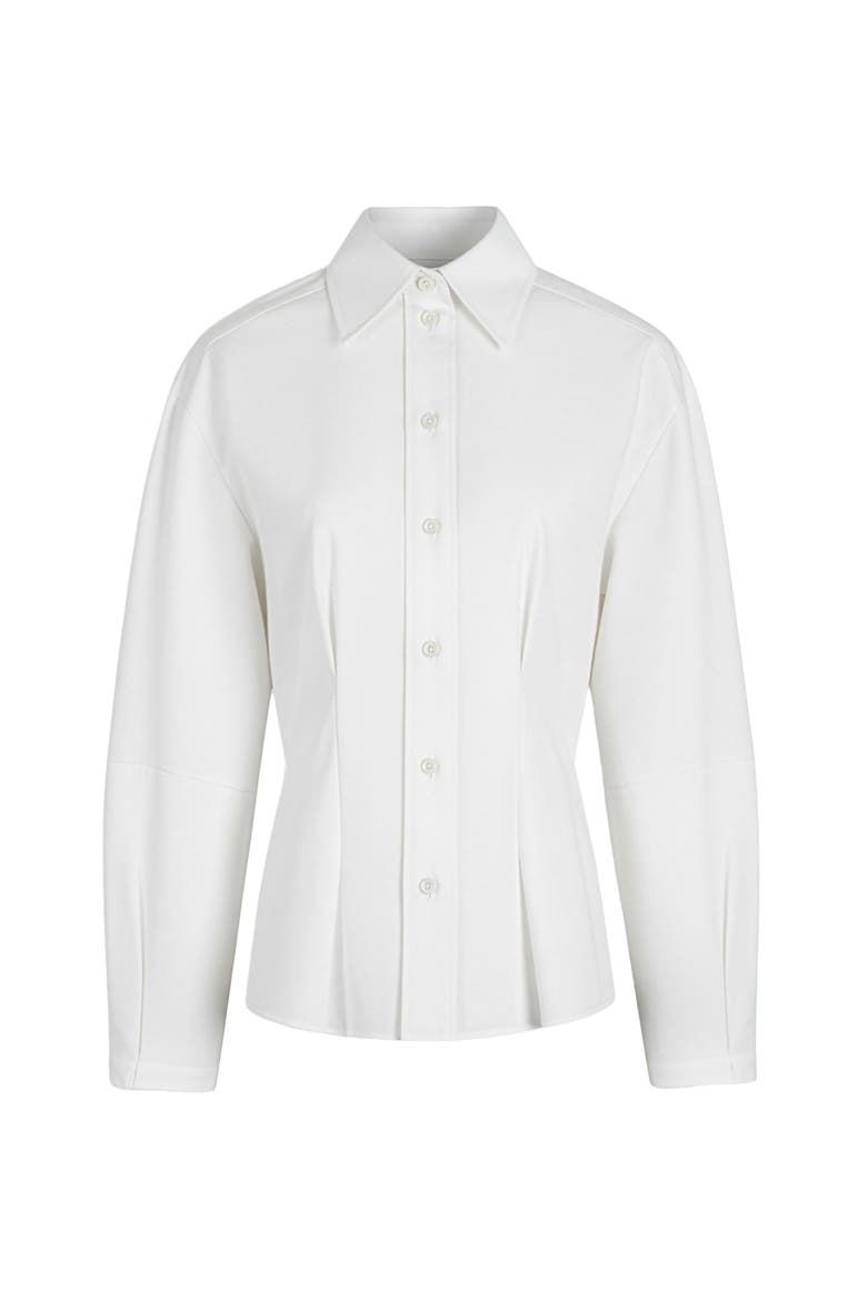 Lucia Lantern sleeve shirt, Main, color, White