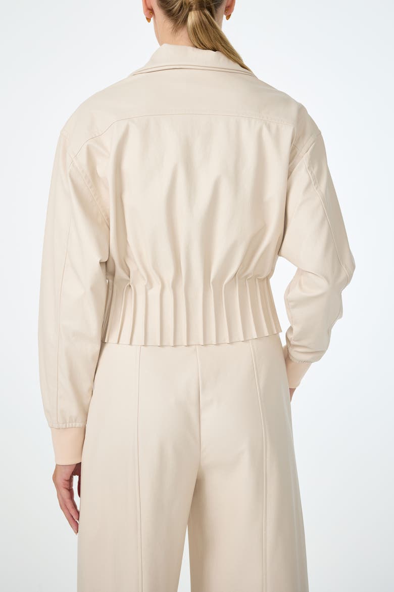 Outrun Faux Leather Jacket, Alternate, color, Ecru
