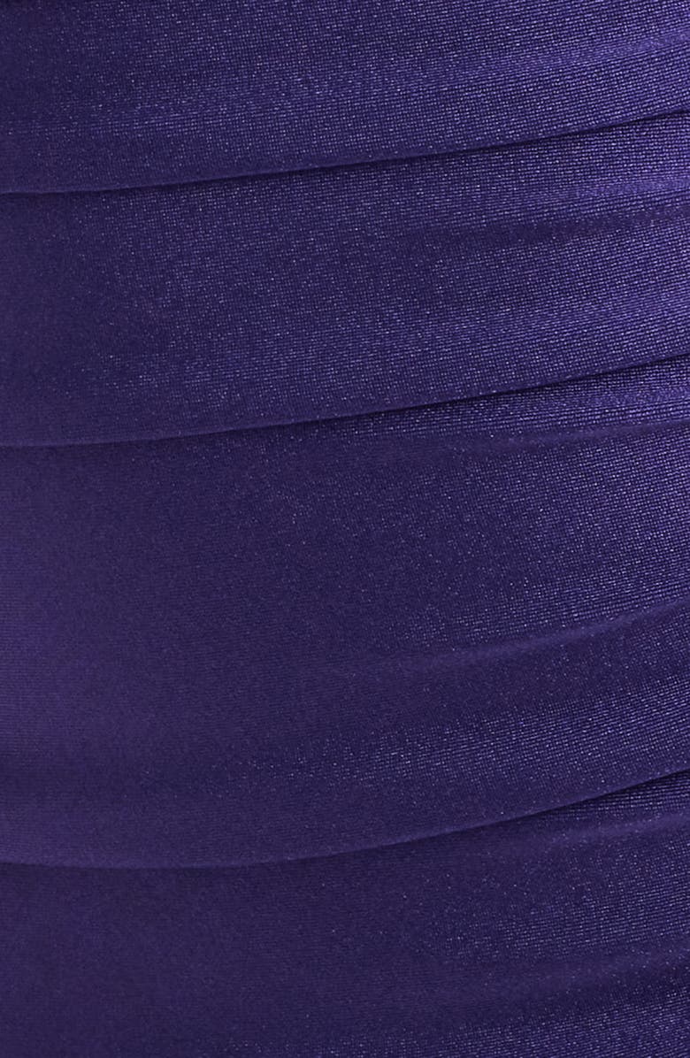 Emerald Sundae Lace Trim Body-Con Minidress, Alternate, color, Violet