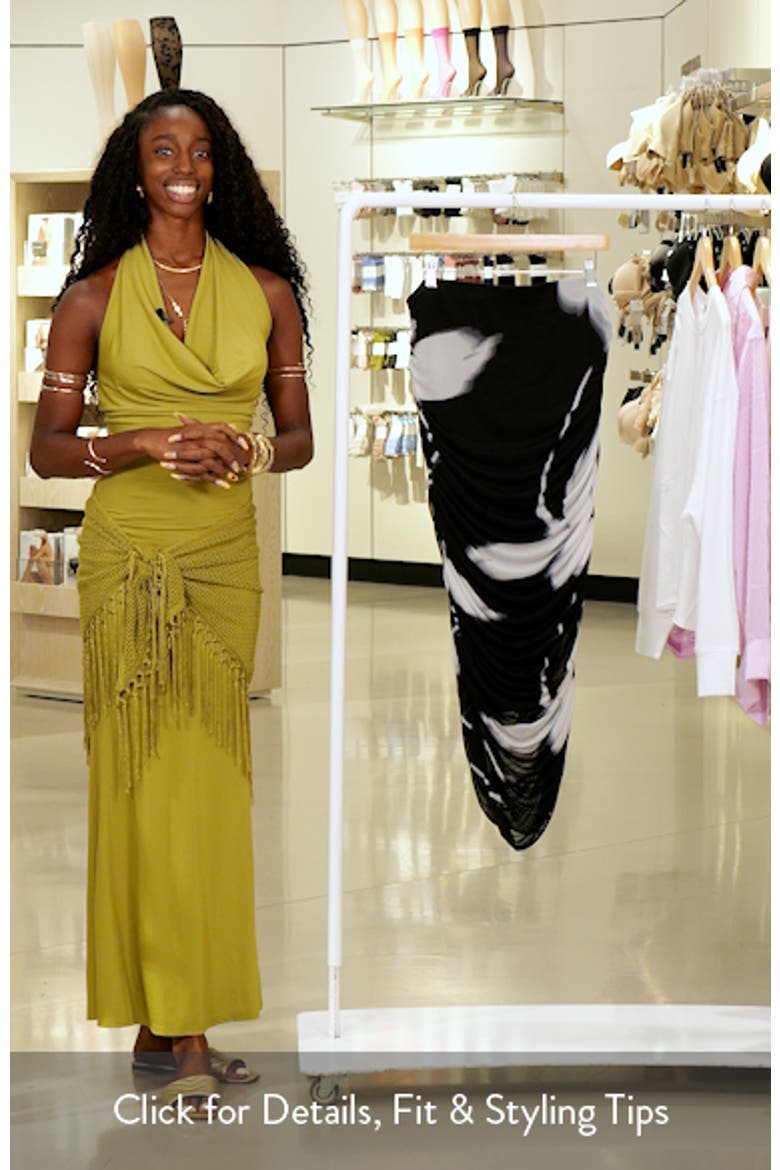 Dana Mesh Midi Skirt video