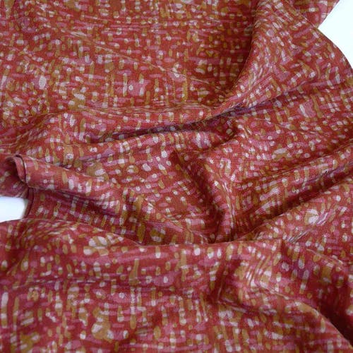 Ichcha Organic Cotton Table Runner In Orange