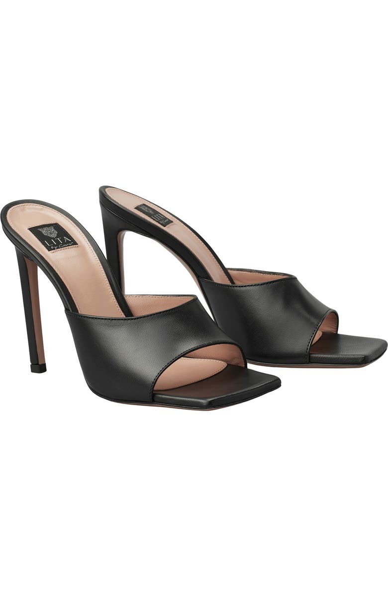 LITA by Ciara Solid Square Toe Slide Sandal, Main, color,