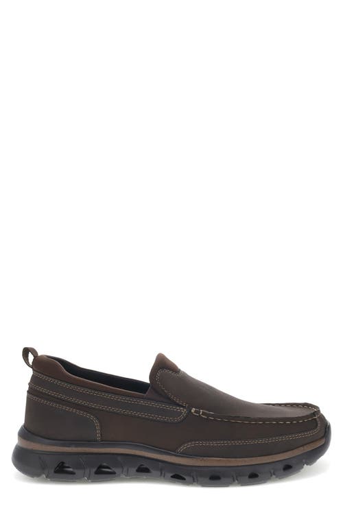 Dockers Corban Mens Padded Insole Faux Leather Loafers In Dark Brown