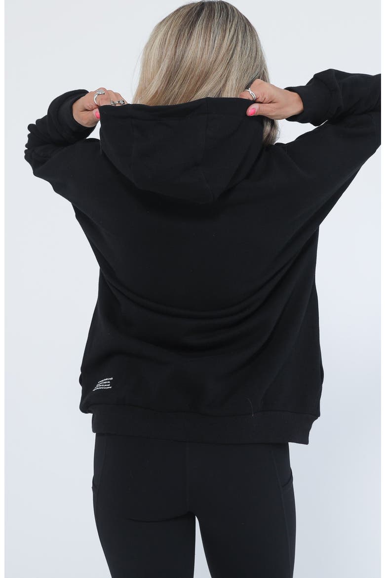 Isabella Organic Nursing and Pregnancy Hoodie, Alternate, color, Noir