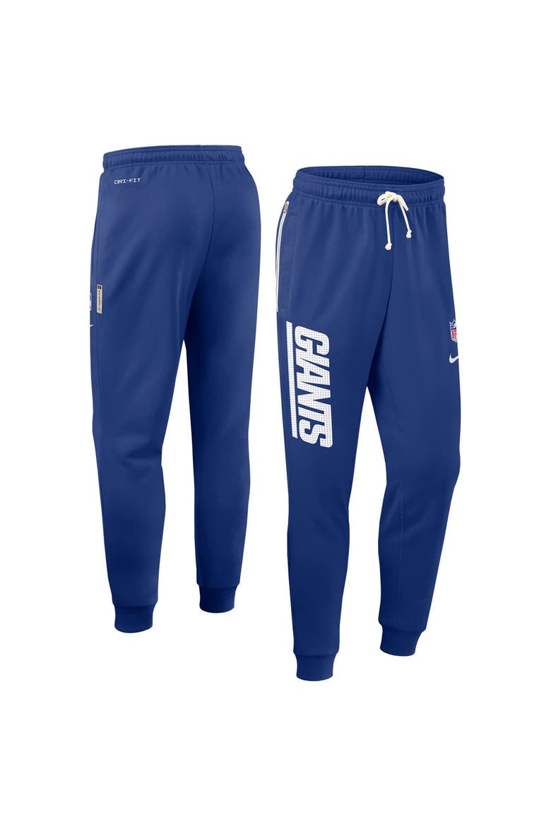 Men's Nike Royal New York Giants Sideline Standard Issue Ground Game Dri-FIT Taper Pants, Alternate, color, Royal