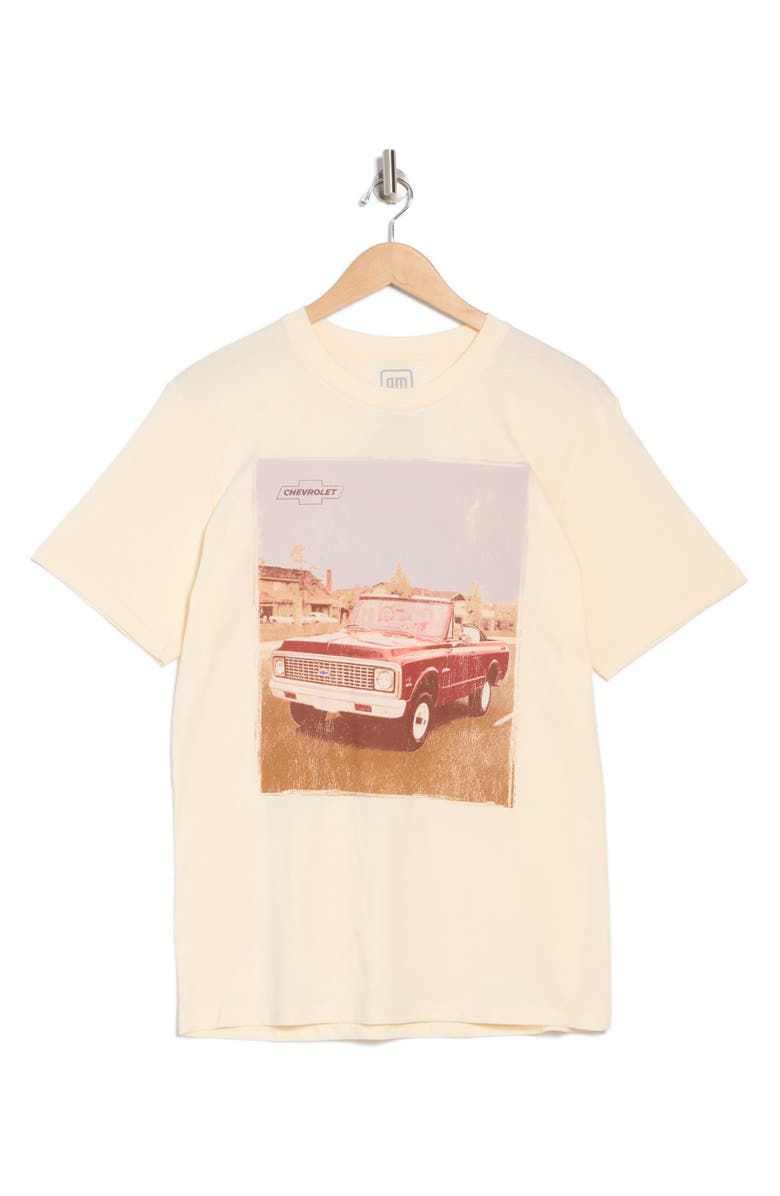 Goodie Two Sleeves Chevrolet Cotton Graphic T-Shirt, Alternate, color, Natural