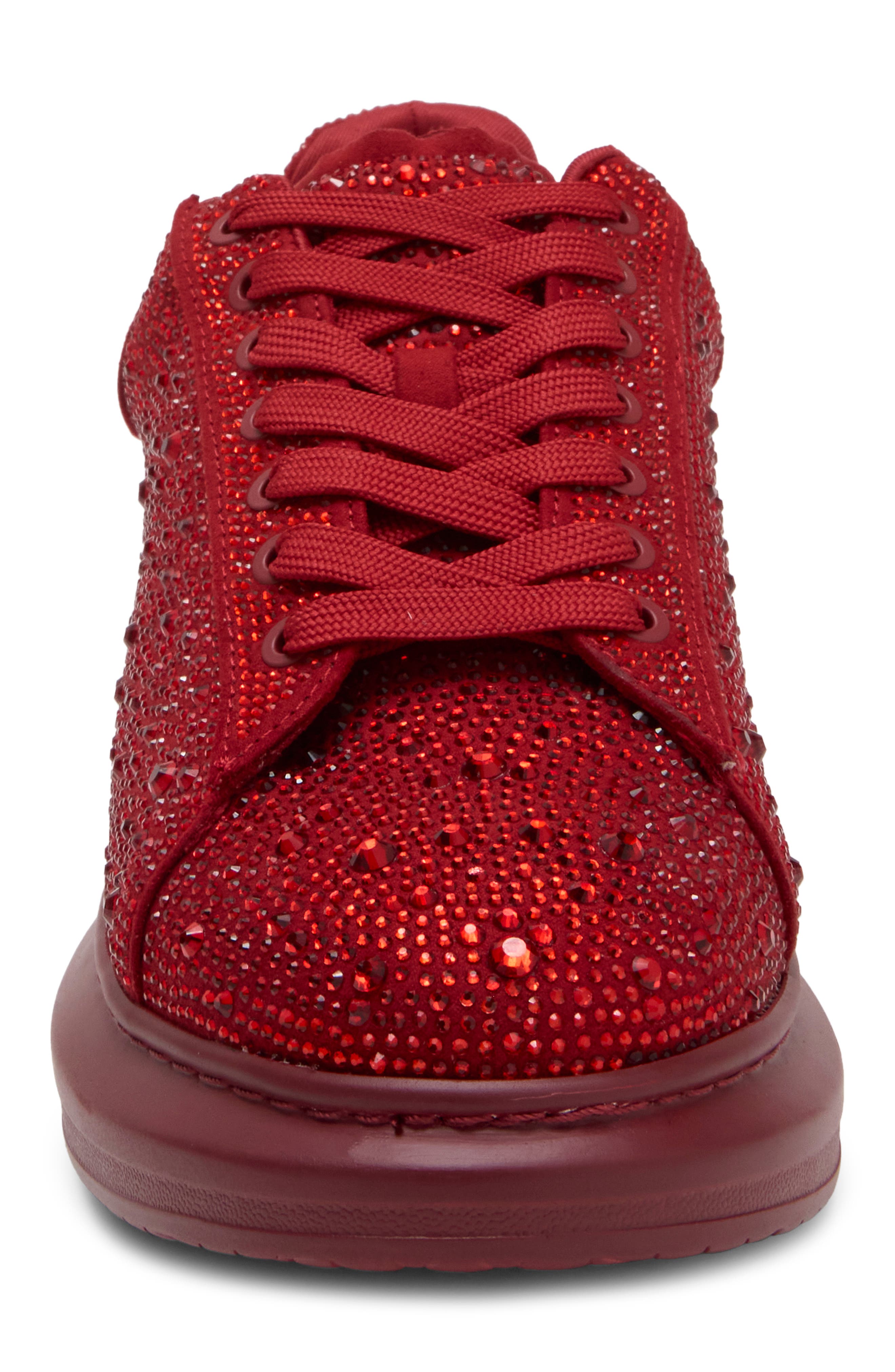 Icebergg Rhinestone Sneaker, Alternate, color, RED MULTI