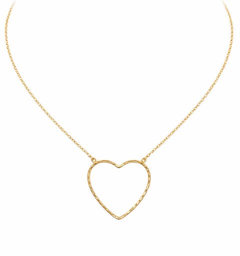 Open Heart Gold Necklace