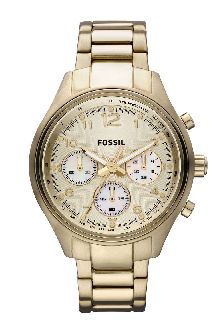 'Flight' Bracelet Watch, Main, color, GOLD