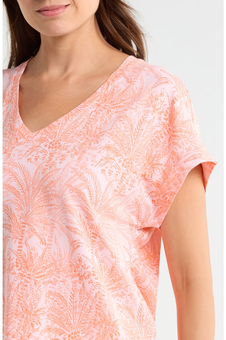 Kauai Palm Bay Tree Cotton Blend Jersey T-Shirt, Alternate, color, CRYSTAL ROSE