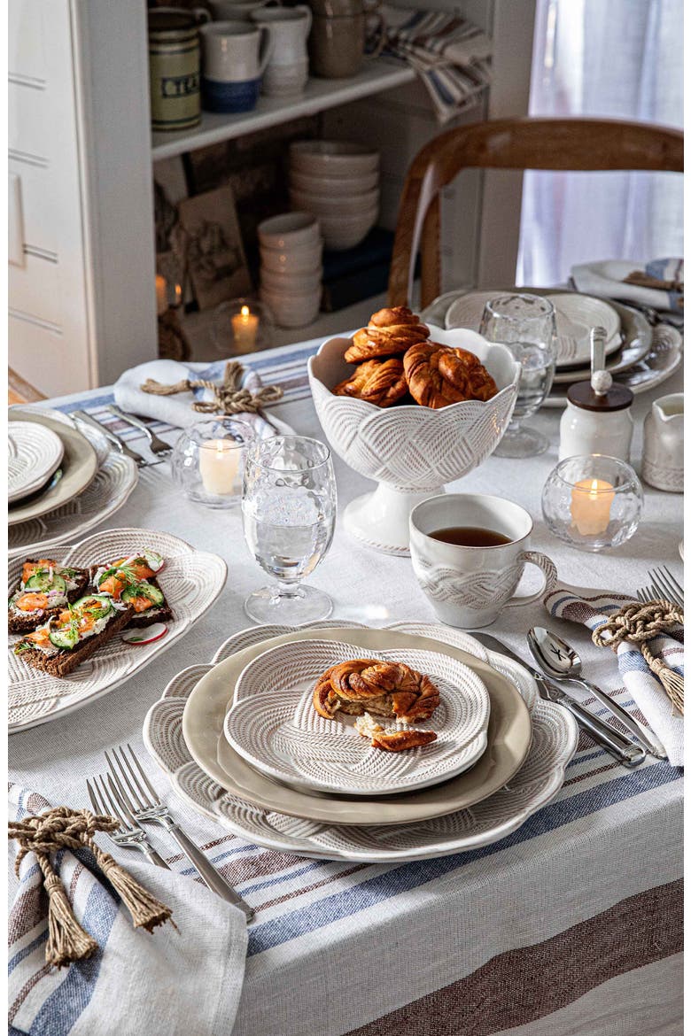 Le Panier Mystic Knot Dessert/Salad Plate, Alternate, color, WHITEWASH
