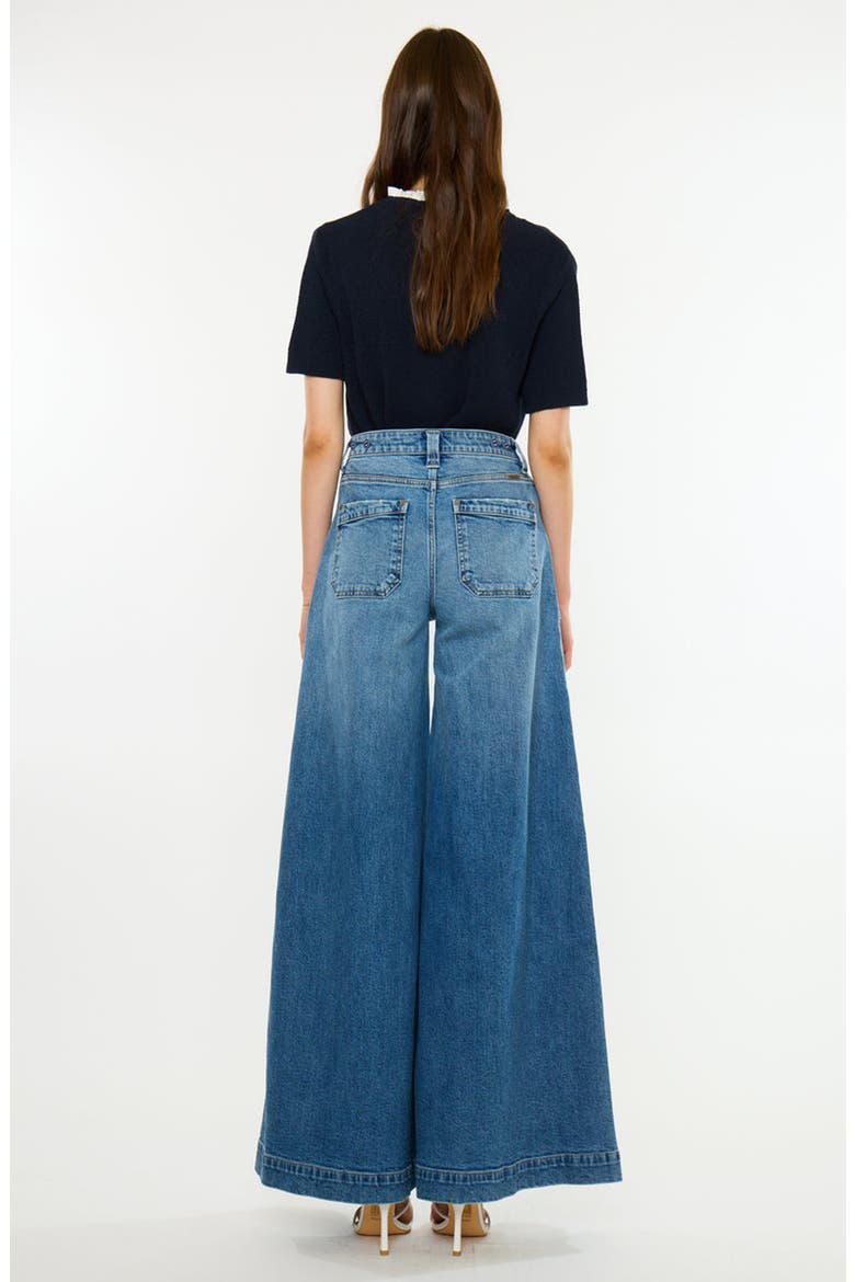 Madelyn High Rise Endless Wide Flare Jeans, Alternate, color, Medium Dark