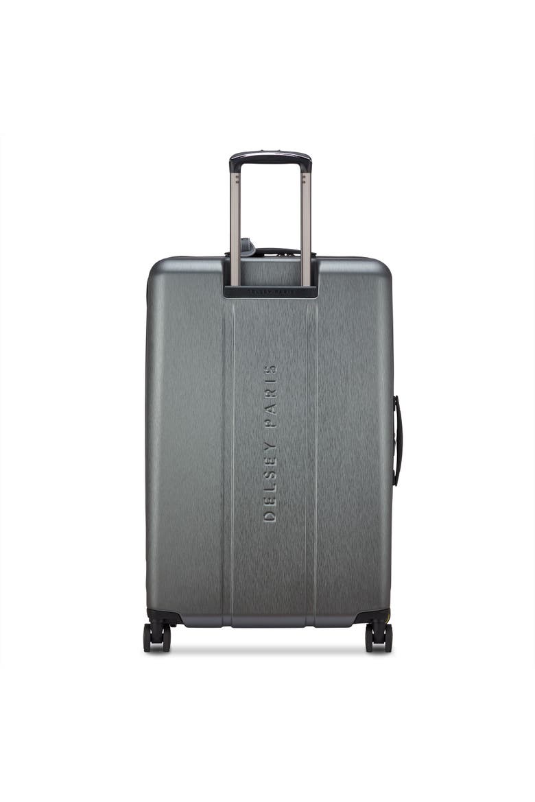 Cadence Hardside Expandable 28" Large Checked Spinner Luggage, Alternate, color, Brushed Silver