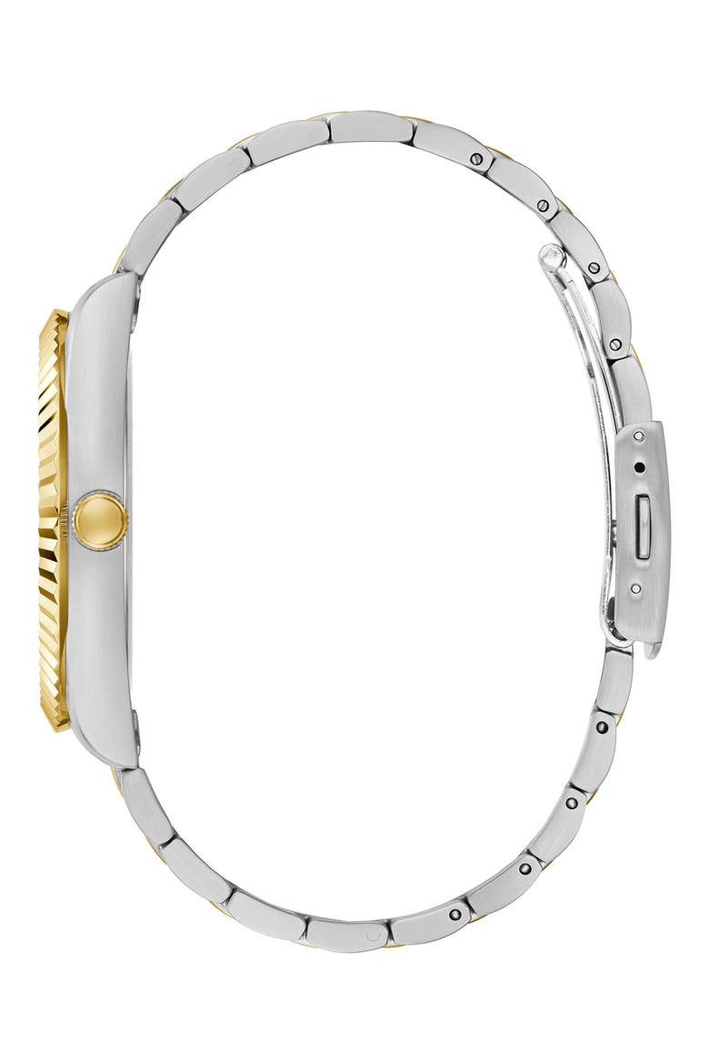 Connoisseur Day/Date Two-Tone Bracelet Watch, 42mm, Alternate, color, GOLD