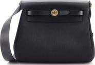 Pre-Owned Hermes Herbag Zip Toile and Leather 20