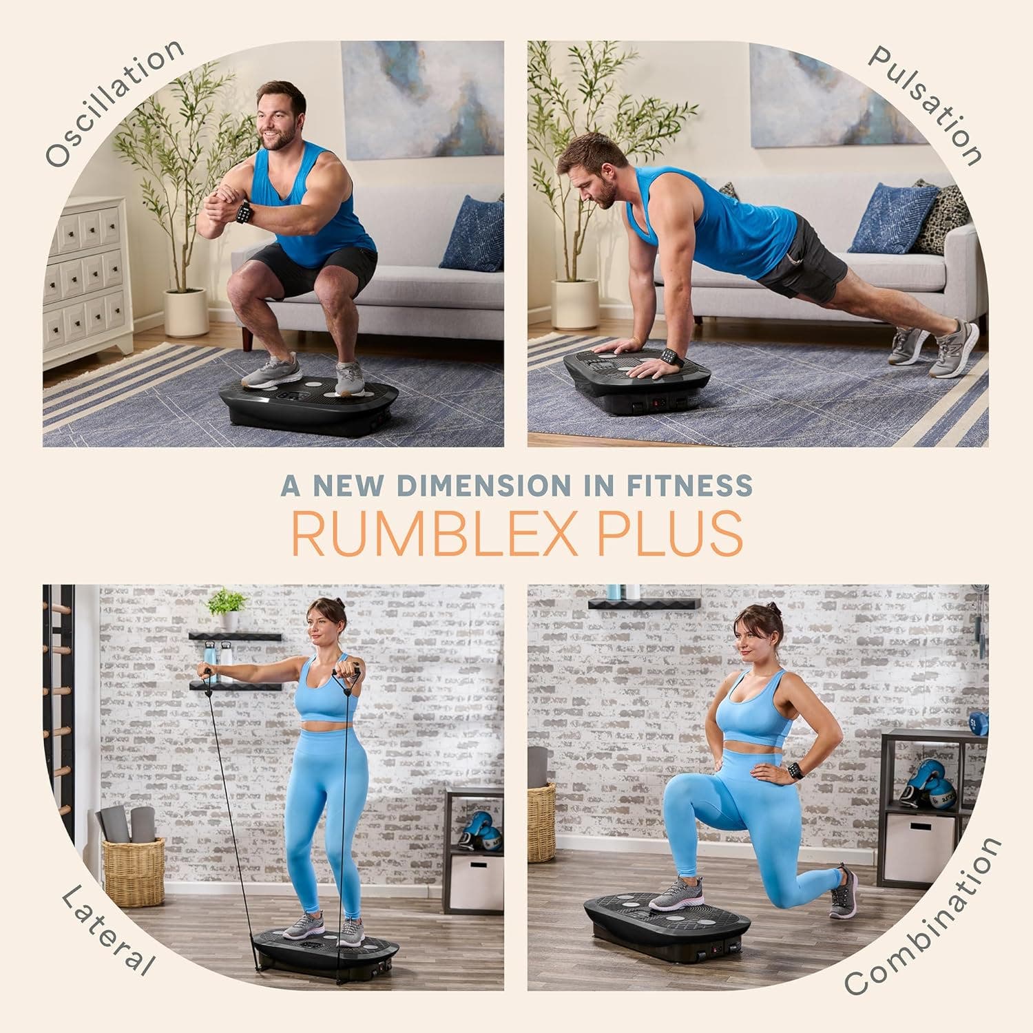Lifepro Rumblex Plus 4D Vibration Plate Machine Exercise Machine