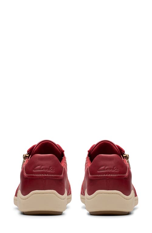 Clarks Women's Bryianne Bayla Round Toe Sneakers In Red