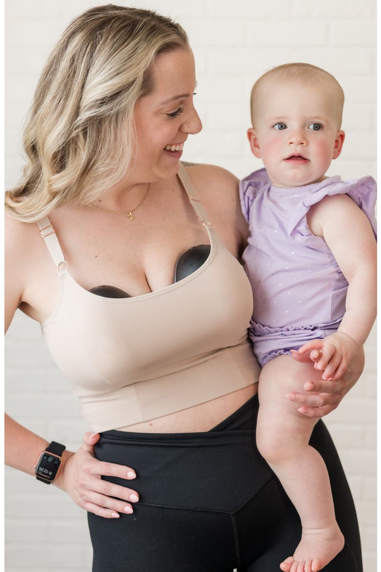 Amelia Pumping and Nursing Crop Cami, Alternate, color, Sand