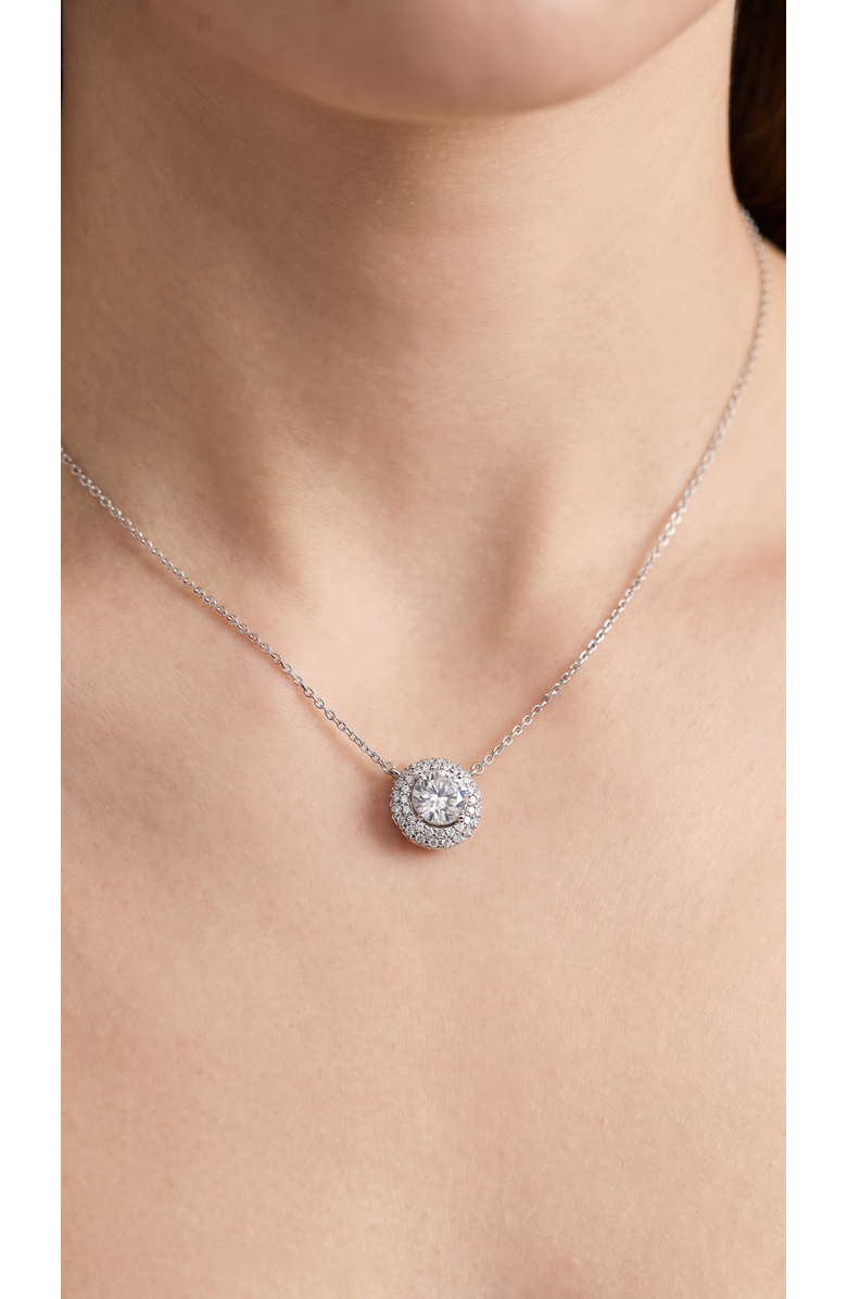 Bliss Diamond Certified 3 1/2Ct Euro Diamond Pendant 14k Gold 18" Women's Necklace Lab Grown, Alternate, color, Yellow Gold