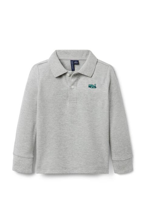 Pique Polo Embroidered Train Shirt (Toddler)