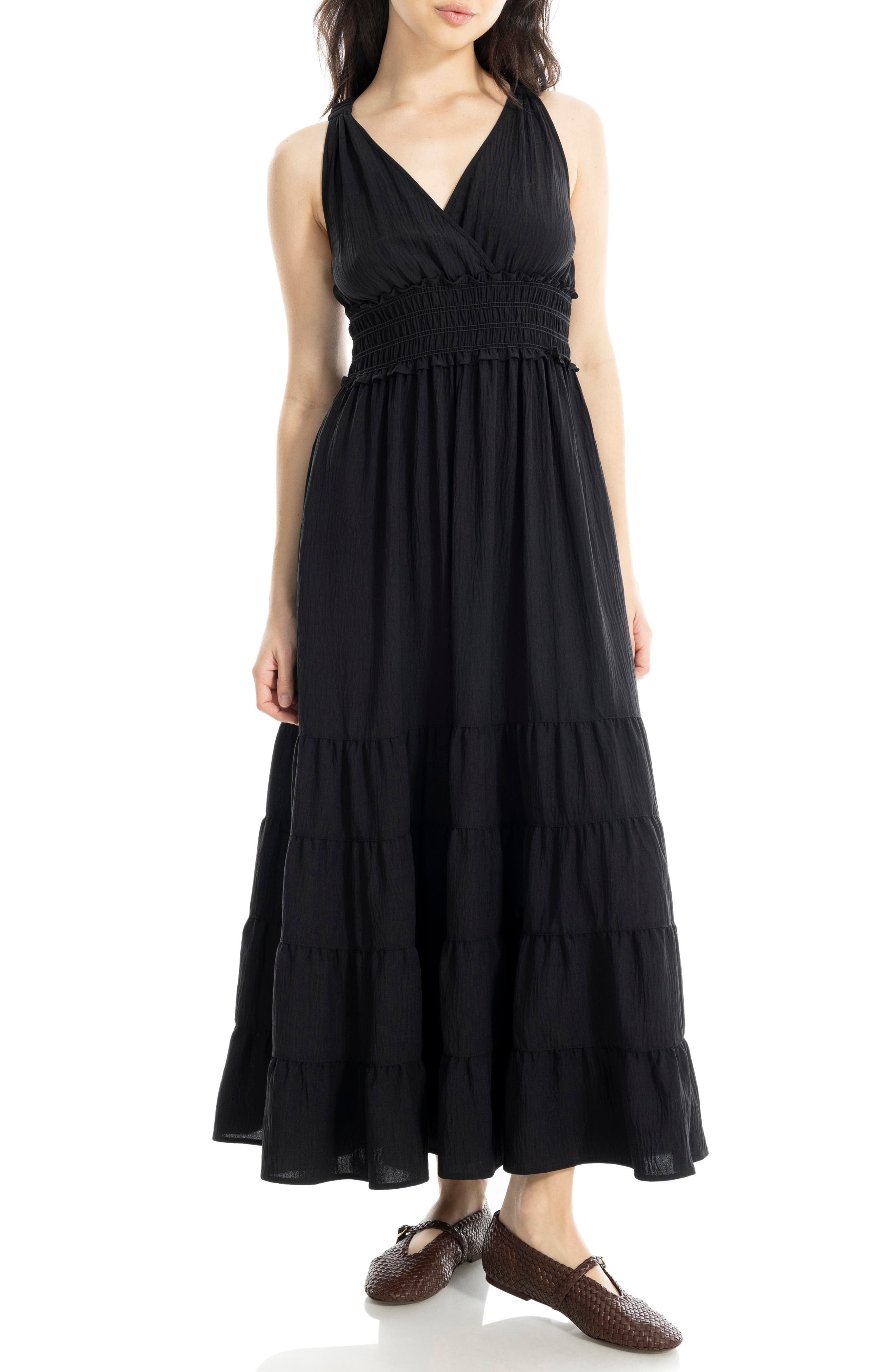 Empire Waist Tiered Maxi Dress