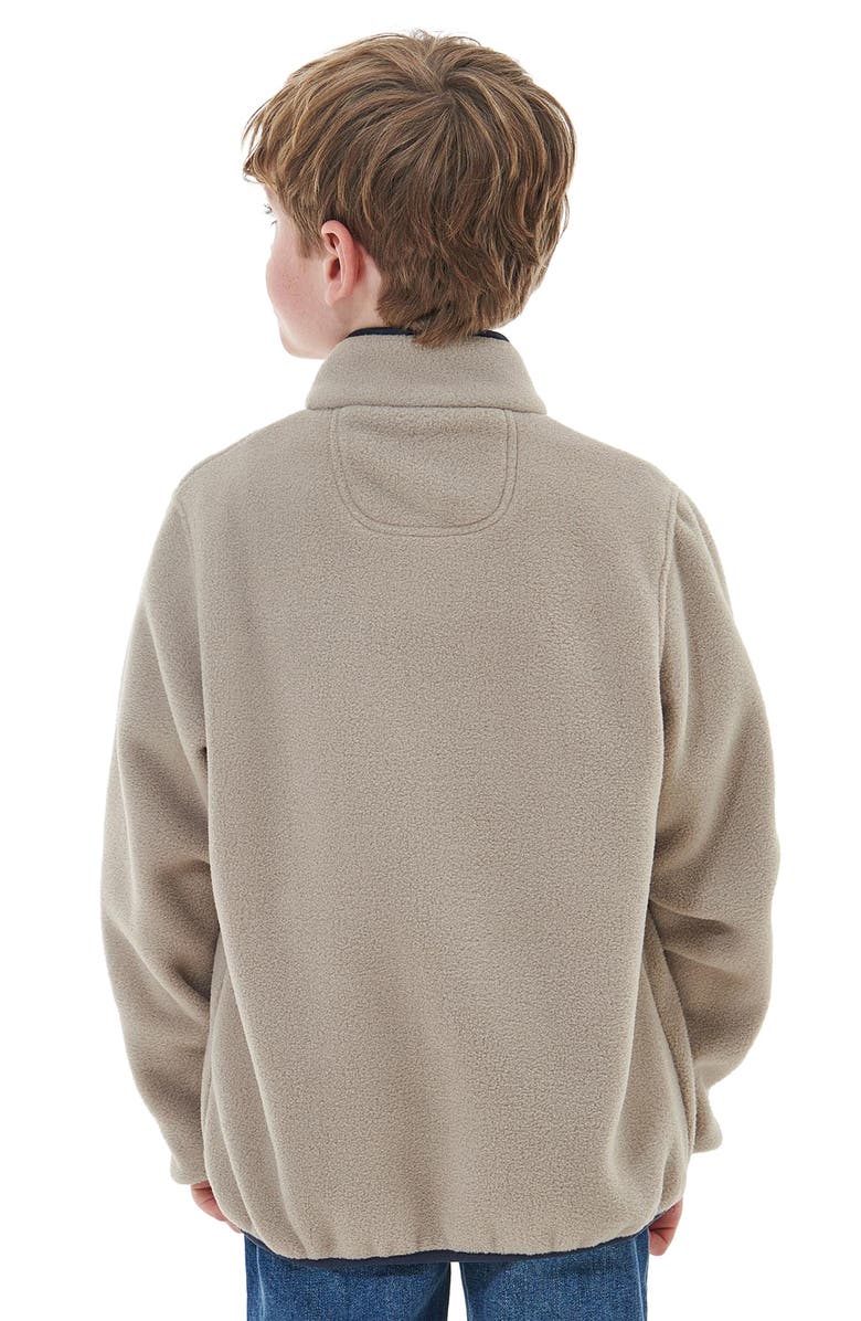 Barbour Kids' Snap Placket Fleece Pullover, Alternate, color, 
