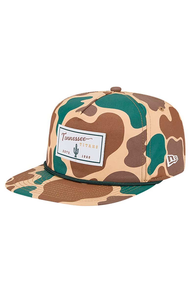 New Era Men's New Era  Camo Tennessee Titans Duck Rope 19TWENTY Snapback Hat, Main, color, Camo