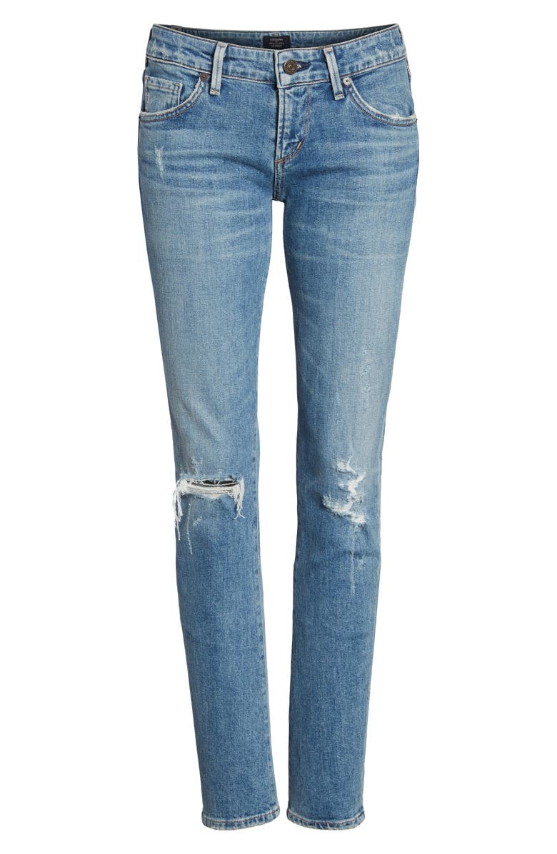 Citizens of Humanity Racer Ripped Skinny Jeans, Alternate, color, 