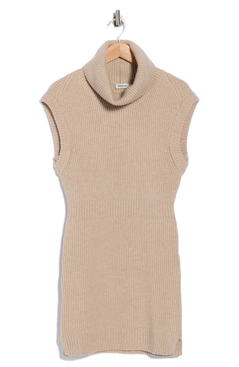 Albanie Turtleneck Wool Blend Minidress