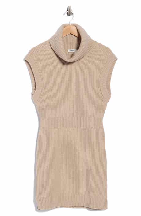 Albanie Turtleneck Wool Blend Minidress