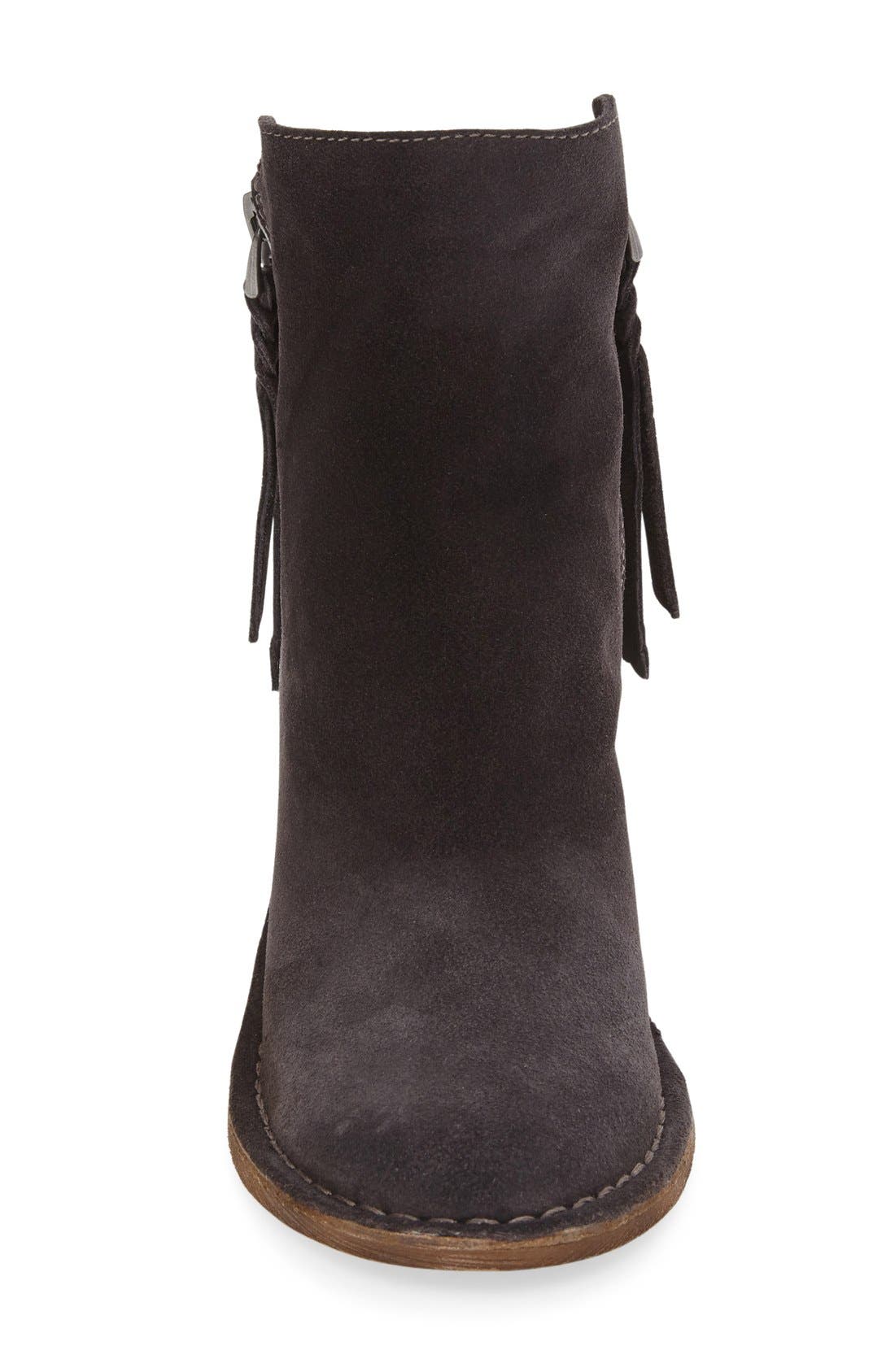 'Lana' Block Heel Bootie, Alternate, color, ANTHRACITE SUEDE