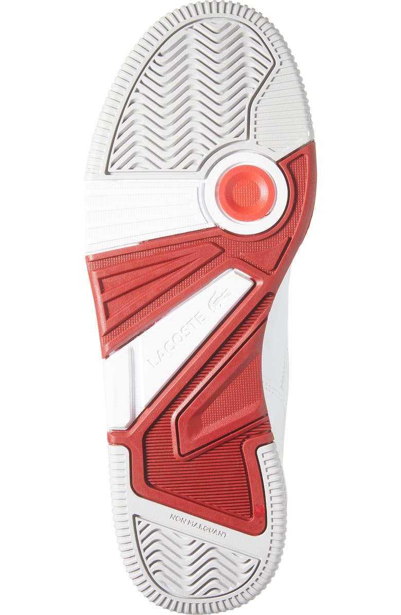 Lacoste Lineshot 124 Sneaker, Alternate, color, White/ Red