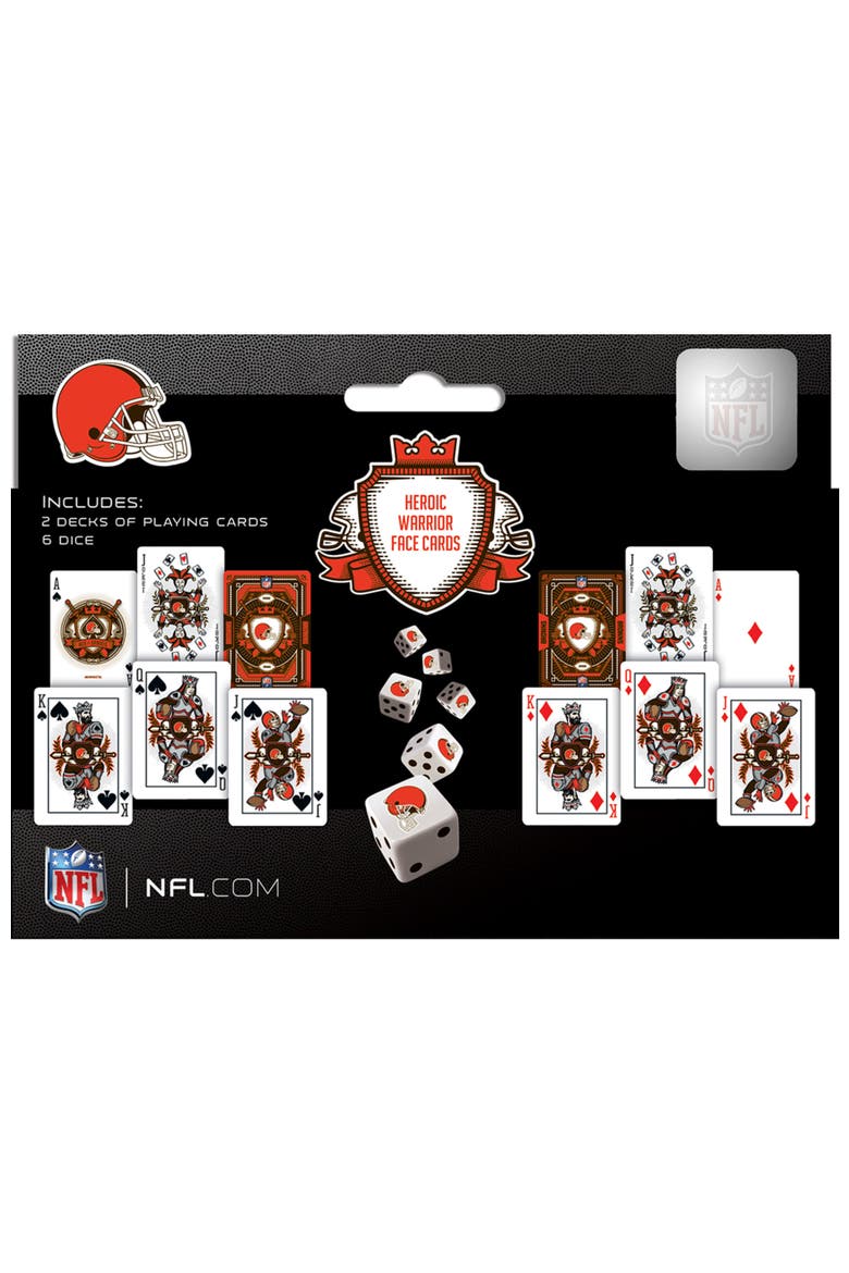 Cleveland Browns Playing Cards & Dice, Alternate, color, Multicolor