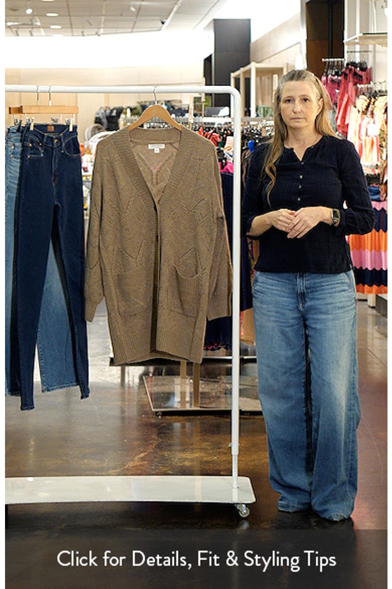 Pointelle Wool & Cashmere Cardigan video