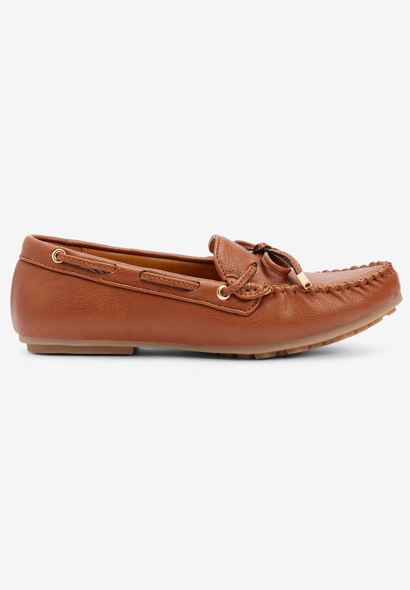 The Ridley Slip On Flat, Alternate, color, COGNAC