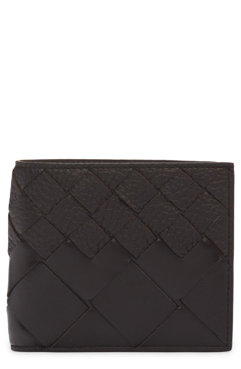 Bottega Veneta Intrecciato Dégradé Leather Bifold Wallet, Main, color, 2145 Fondant-Silver