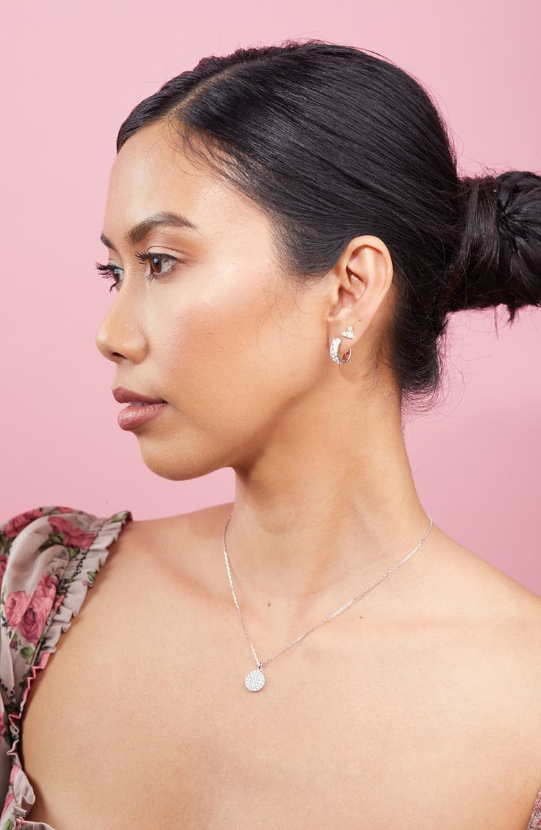 Bony Levy Audrey Diamond Huggie Hoop Earrings, Alternate, color,