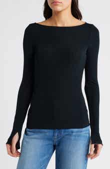 PAIGE Lucina Variegated Rib Top